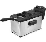 Elite Gourmet Immersion Deep Fryer with Timer - 3.5 qt