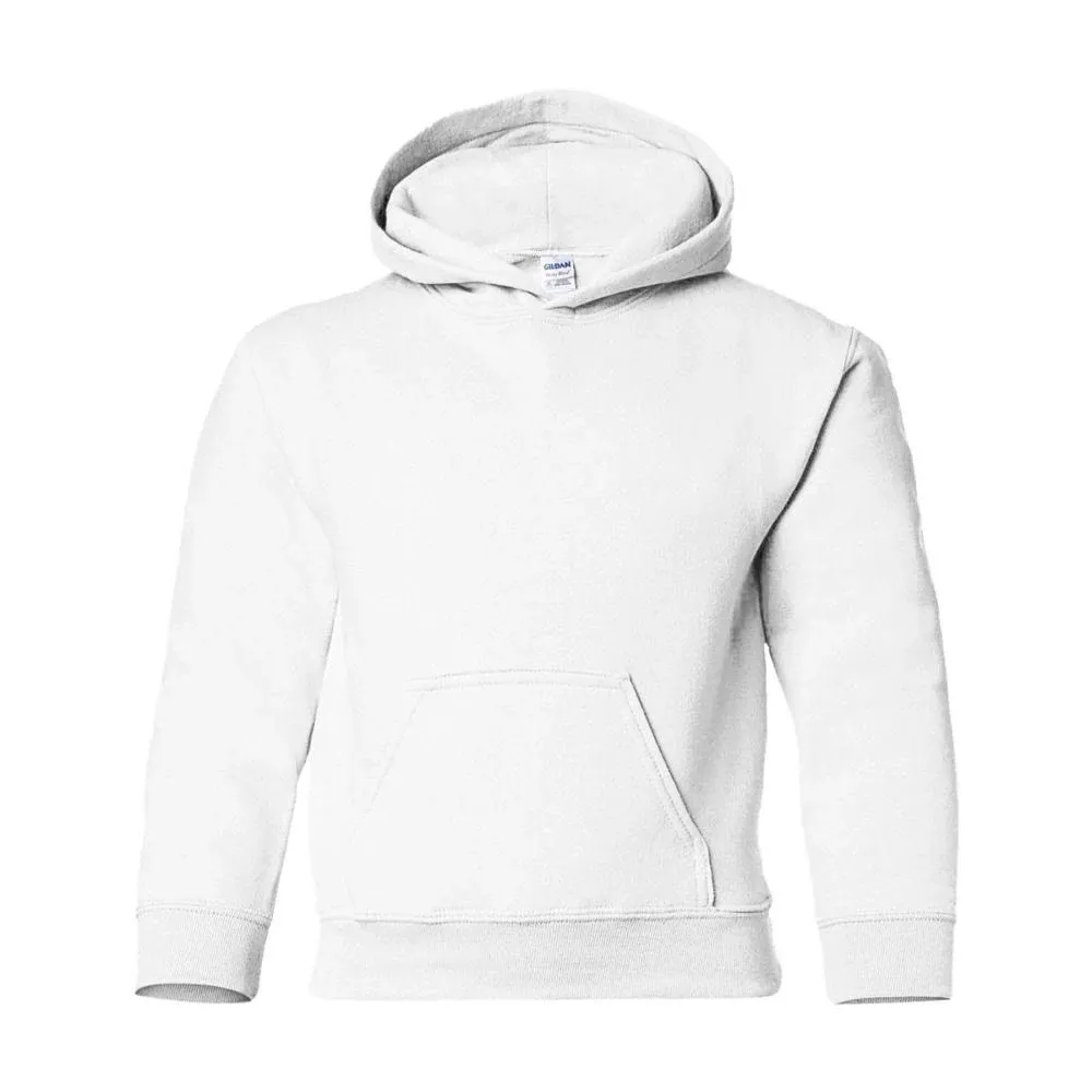 Gildan Youth Heavy Blend 8 oz. 50/50 Hood - G185B - White - L