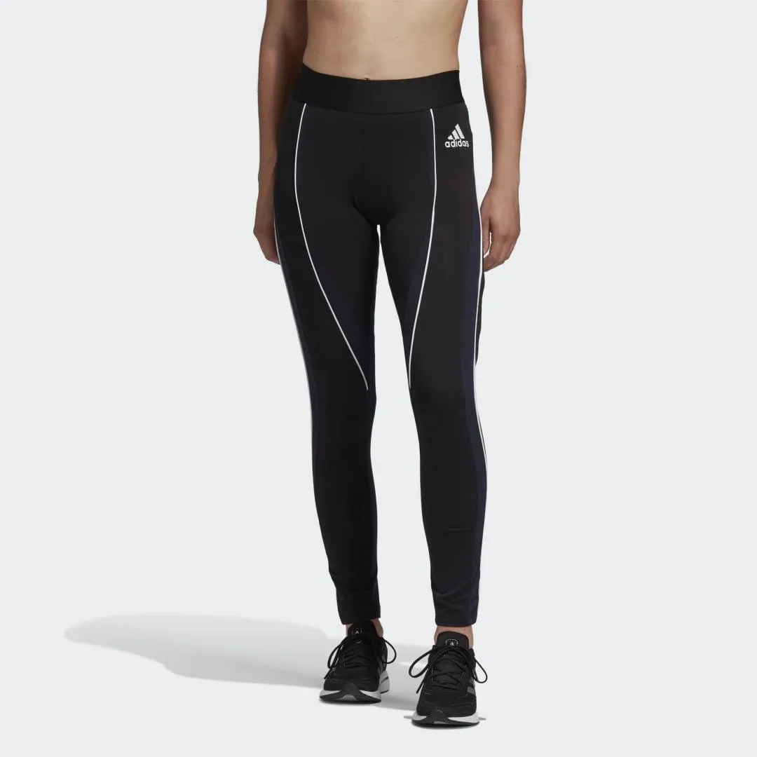 Adidas Colorblock Tights Black S - Womens Training Pants