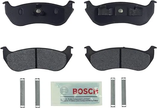 BOSCH BE881H Blue Ceramic Disc Brake Pad Set With Hardware - Compatible With Select Ford Explorer, Explorer Sport Trac; Mercury Mountaineer; REAR