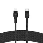 Belkin BoostCharge Pro Flex USB-C Cable with USB-C Connector 10' Cable + Strap - Slate