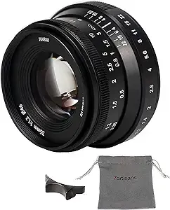 7artisans 35mm F1.2 II APS-C Manual Focus Camera Prime Portrait Lens for Sony E ...