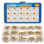 Bojack 15 Type Values 600pcs Ceramic Capacitor Assortment Kit Capacitors from 10pF to 100nF in A Box