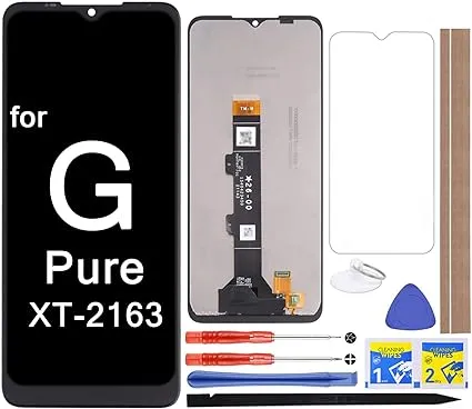 LCD Screen Replacement Touch Digitizer Display Assembly for Motorola Moto G Pure XT2163 XT2163DL XT2163-4 6.5 inch , Black