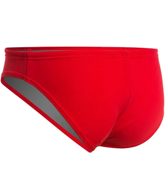 Speedo Men's Solar 1 Inch Swim Briefs - Us Red - 36