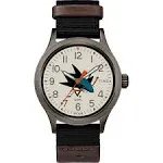 Timex NHL Men's 40mm Clutch Watch San Jose Sharks