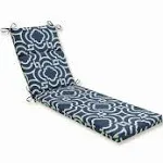 Pillow Perfect Indoor/Outdoor Carmody Chaise Lounge Cushion Navy