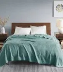 Madison Park Egyptian Cotton King Teal Blanket MP51N-6433