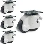 lesolar 4pcs Retractable Leveling Machine Casters