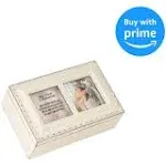 First Communion God Beside You Ivory Music Box Plays Jesus Loves Me