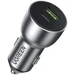 Ugreen Car Charger USB / USB Type C Quick Charge 3.0 Power Delivery 36 W 3 A