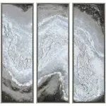 Iced Textured Metallic Wall Art, 20x60