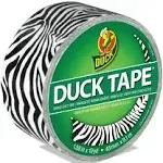 Duck Brand Brand Printed Design Color Duct Tape - 10 yd Length x 1.88&quot; Width - For Repairing, Color Coding - 1 / Roll - Zebra