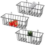 3 Pack Hanging Wire Basket Storage