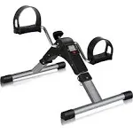 TABEKE Under Desk Bike Pedal Exerciser, Fully Assembled Folding Pedal Exerciser for Arm and Leg Workout