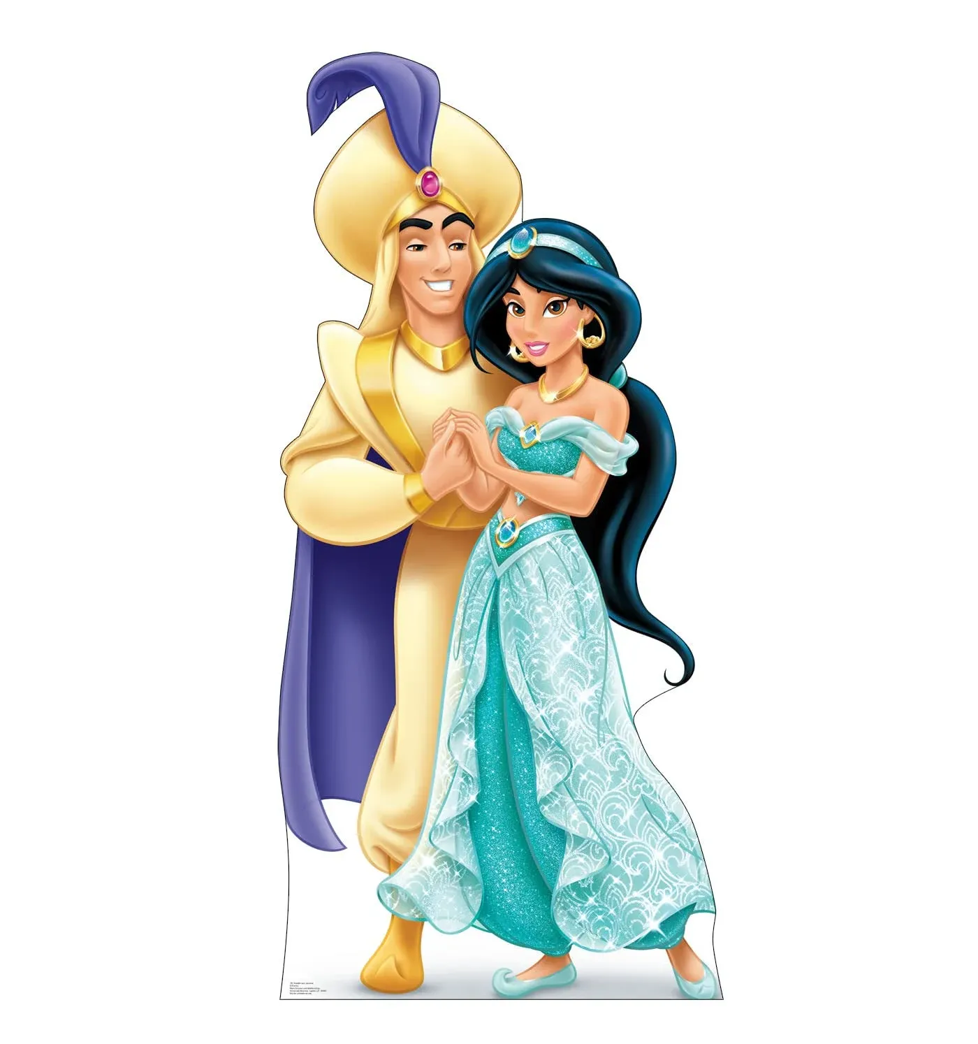 DISNEY - ALADDIN AND JASMINE - LIFE SIZE STANDUP/CUTOUT BRAND NEW 787