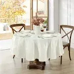 Elrene Home Fashions Elegant Woven Leaves Jacquard Damask Tablecloth