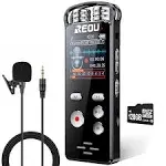 reou 136GB Digital Voice Recorder with Playback for Lectures Meetings