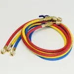 Yellow Jacket Charging Hose Set 60 in. with Compact Ball Valve 29985