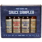 Pork Barrel BBQ Gifts for Men Set - BBQ Sauce Gift Set I The Ultimate Gift I Great on Chicken Wings and Steak I Perfect Gifts for Dad, Dad Gifts & Birthday Gifts for Men, Gifts for Him