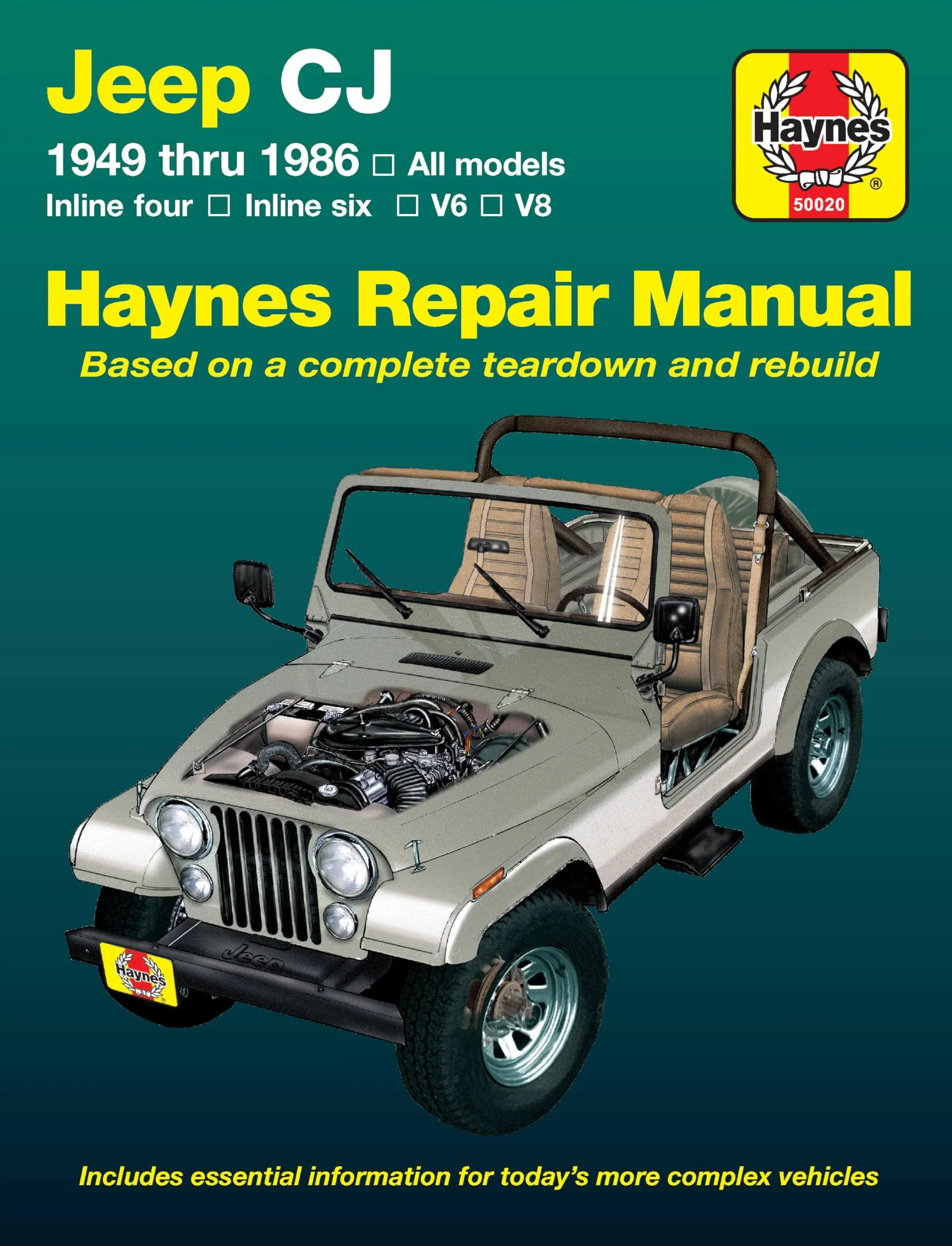 Haynes 50020 Jeep CJ Repair Manual