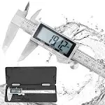 Digital Caliper, IP54 Waterproof Stainless Steel Caliper Measuring Tool, Vern...