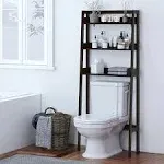 Utex 3-Shelf Bathroom Organizer Over The Toilet, Bathroom Spacesaver (Espresso)