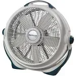 Lasko 20" Air Circulator Wind Machine, 3-Speed Floor Fan with Pivoting Head, A20301, Gray