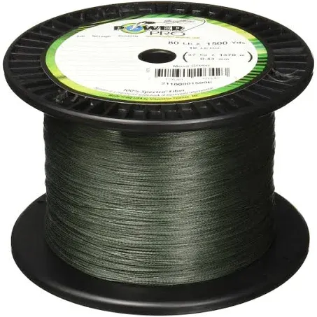 Power Pro Spectra Braided Line Moss Green