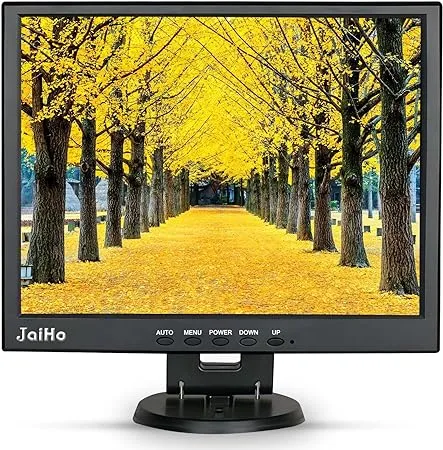 15 Inch LCD Monitor HDMI VGA Monitor, 1024X768 Resolution Monitor Color Screen w