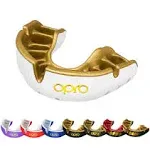 OPRO Self-Fit Gen4 Gold Mouthguard - White/Gold Adult