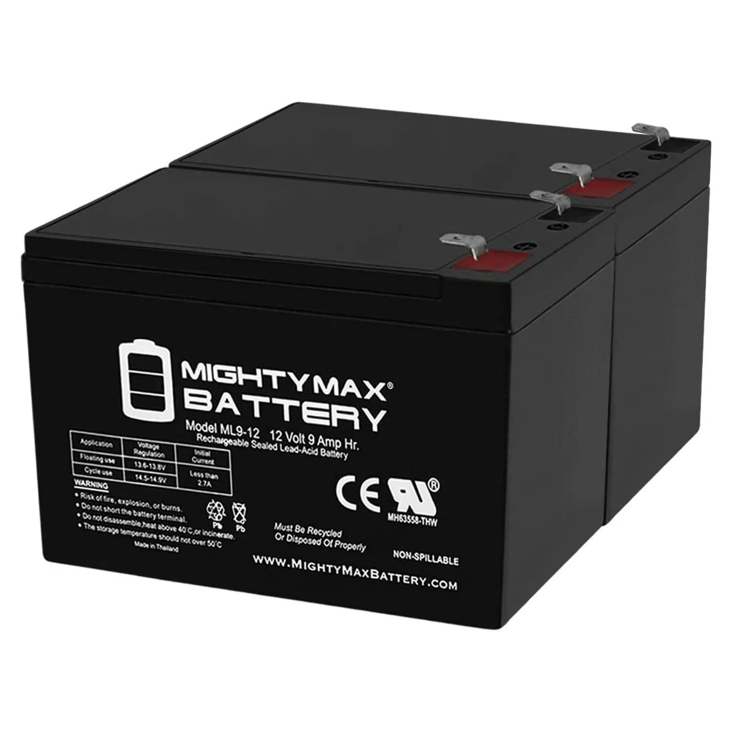 Mighty Max Battery 12v 9ah SLA Battery Replacement