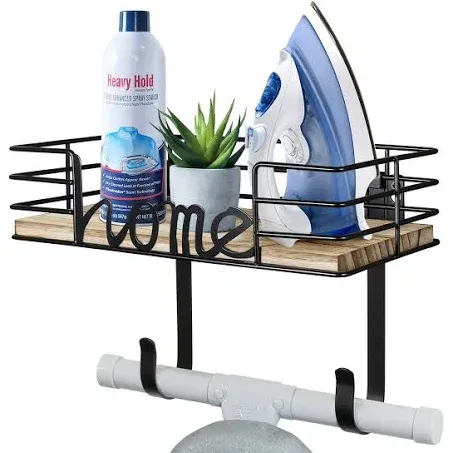 TJ.MOREE Ironing Board Hanger - Laundry Room Iron and Ironing Board Holder, Meta