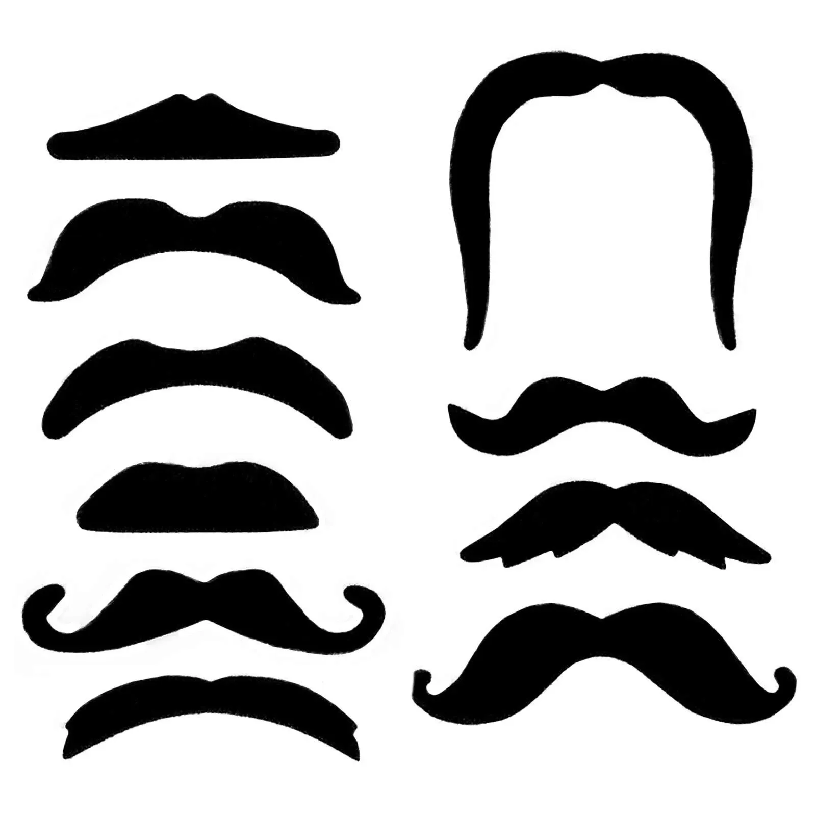 60pcs Fiesta Mexican Fake Beard Mustache Party Supplies - Cinco de Mayo Halloween ...