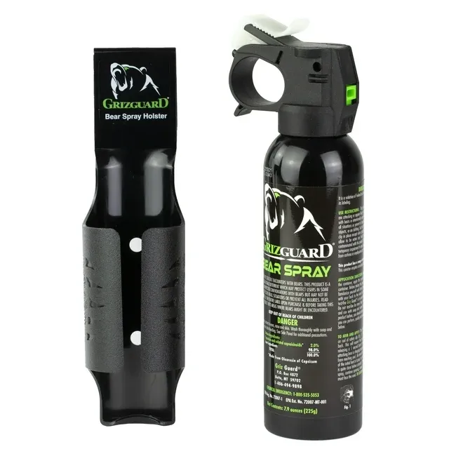 UDAP Griz Guard Bear Pepper Spray with Holster, 7.9 oz, 225GG