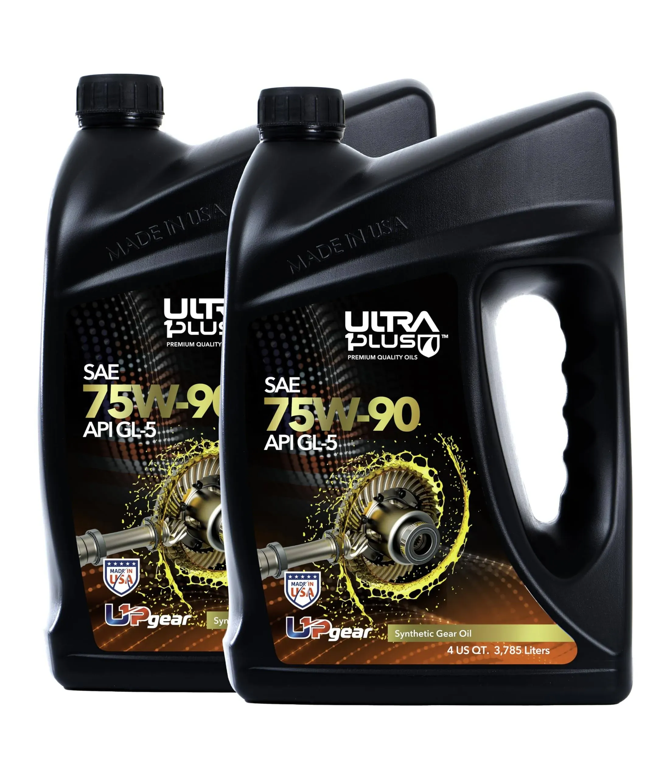 Ultra1Plus SAE 75W-90 Synthetic Gear Oil API GL-5 | 2 Gallon (8 qts)