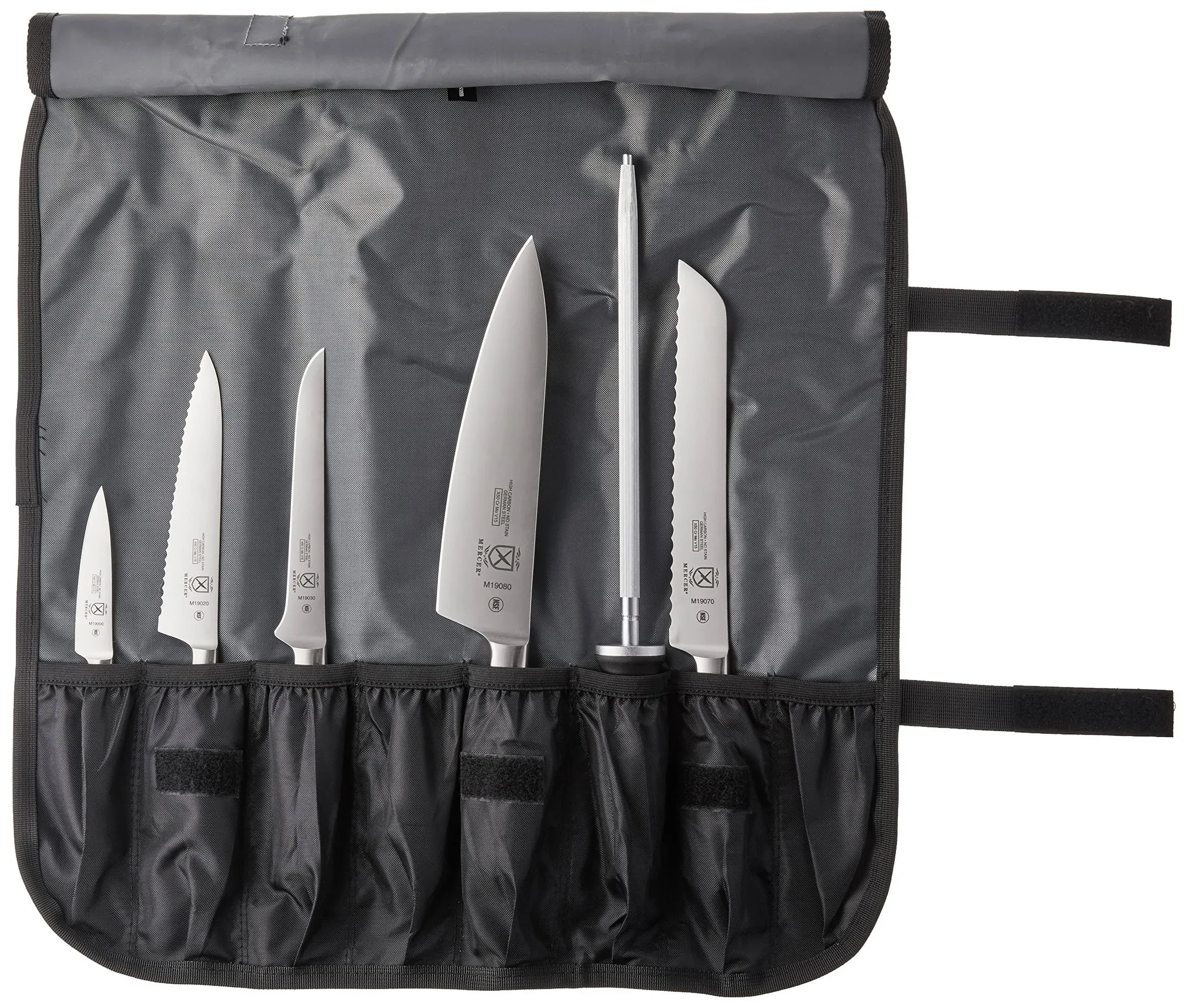 Mercer Culinary M21830 zum 7-Piece Forged Knife Set in Roll