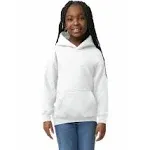 Gildan Youth Hoodie Sweatshirt, Style G18500B X-Large White