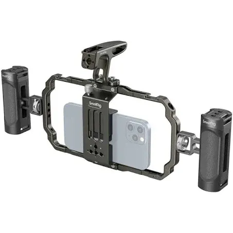 SMALLRIG Universal Mobile Phone Handheld Video Rig Kit for photography, videography, vlogging, live streaming, interviewing, and filmmaking-3155B