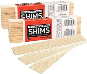 Nelson Wood Shims - DIY Bundle Wood Shims 8-Inch Shims, High Performance Natu...