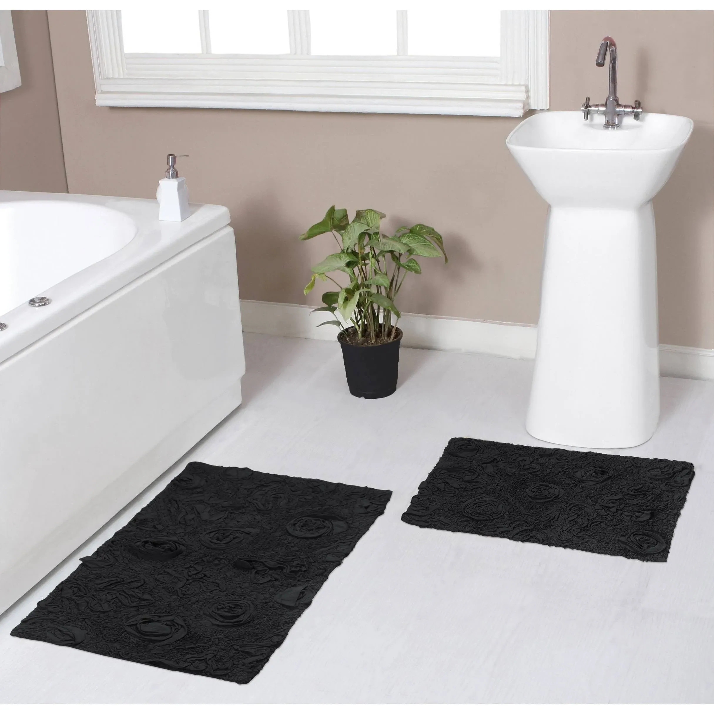 Home Weavers Modesto Bath Rug 100% Cotton Bath Rugs Set