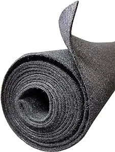 Polymat 10x3.75chr 10 Feet x 3.75 Feet Charcoal Grey Fabric Non Woven Felt Roll for Subwoofer Speaker Box Enclosure Carpet and Trunk, Crafts, Toolbox