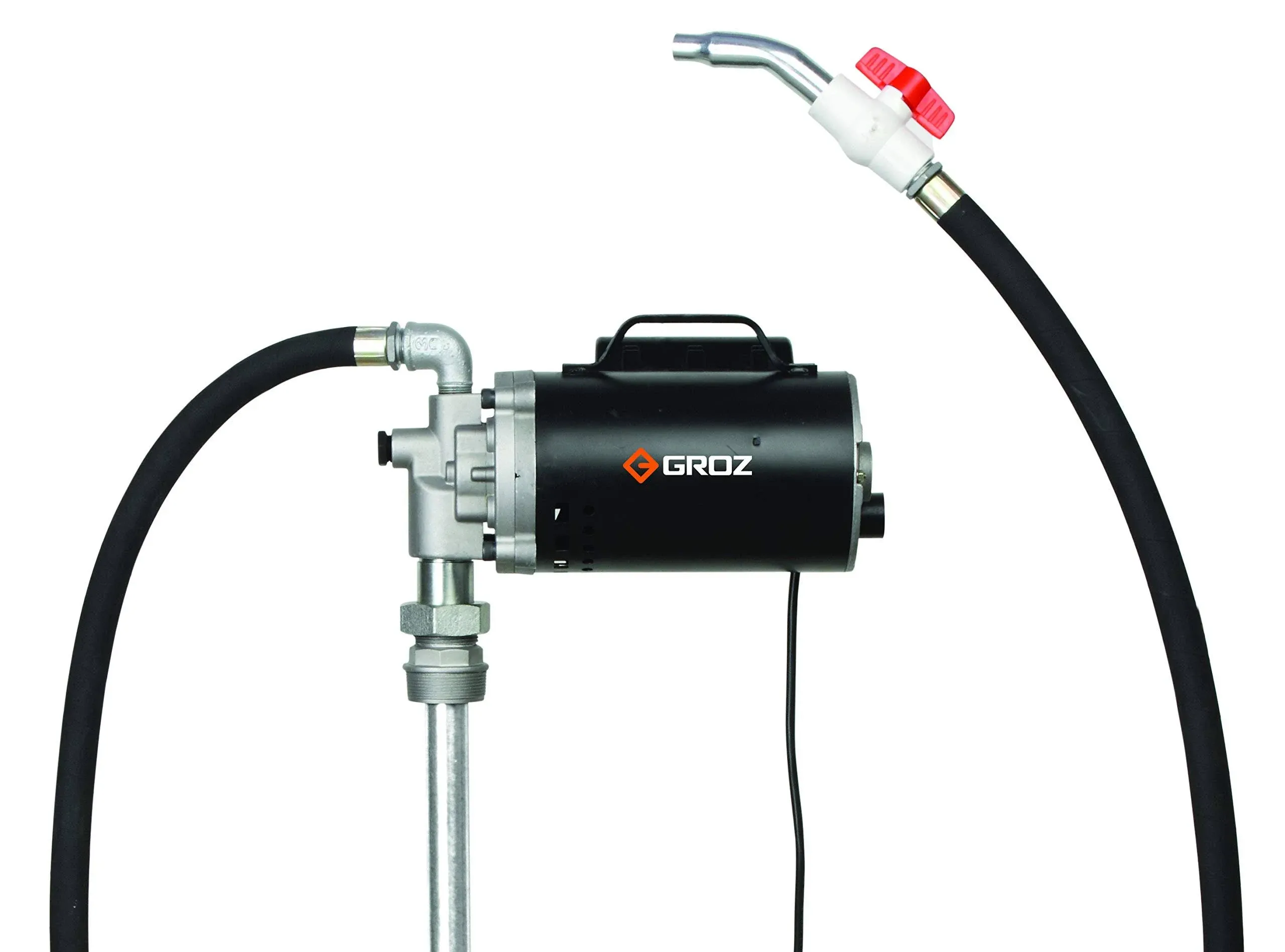 Groz 115V AC Heavy Duty High Flow Electric Oil Drum Transfer Pump | Self Prim...