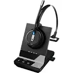 Sennheiser SDW 5016 (507016) Single-Sided Wireless DECT Headset for Desk Phone Softphone/PC& Mobile Phone Connection Dual Microphone Ultra Noise-Canceling, Black, 3 inches