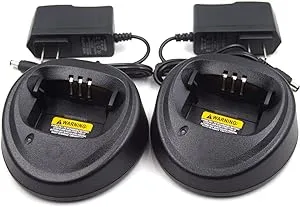 (2-Pack) WPLN4137 Charger for Motorola CP200 CP200D CP150 CP180 PR400 DEP450 ...