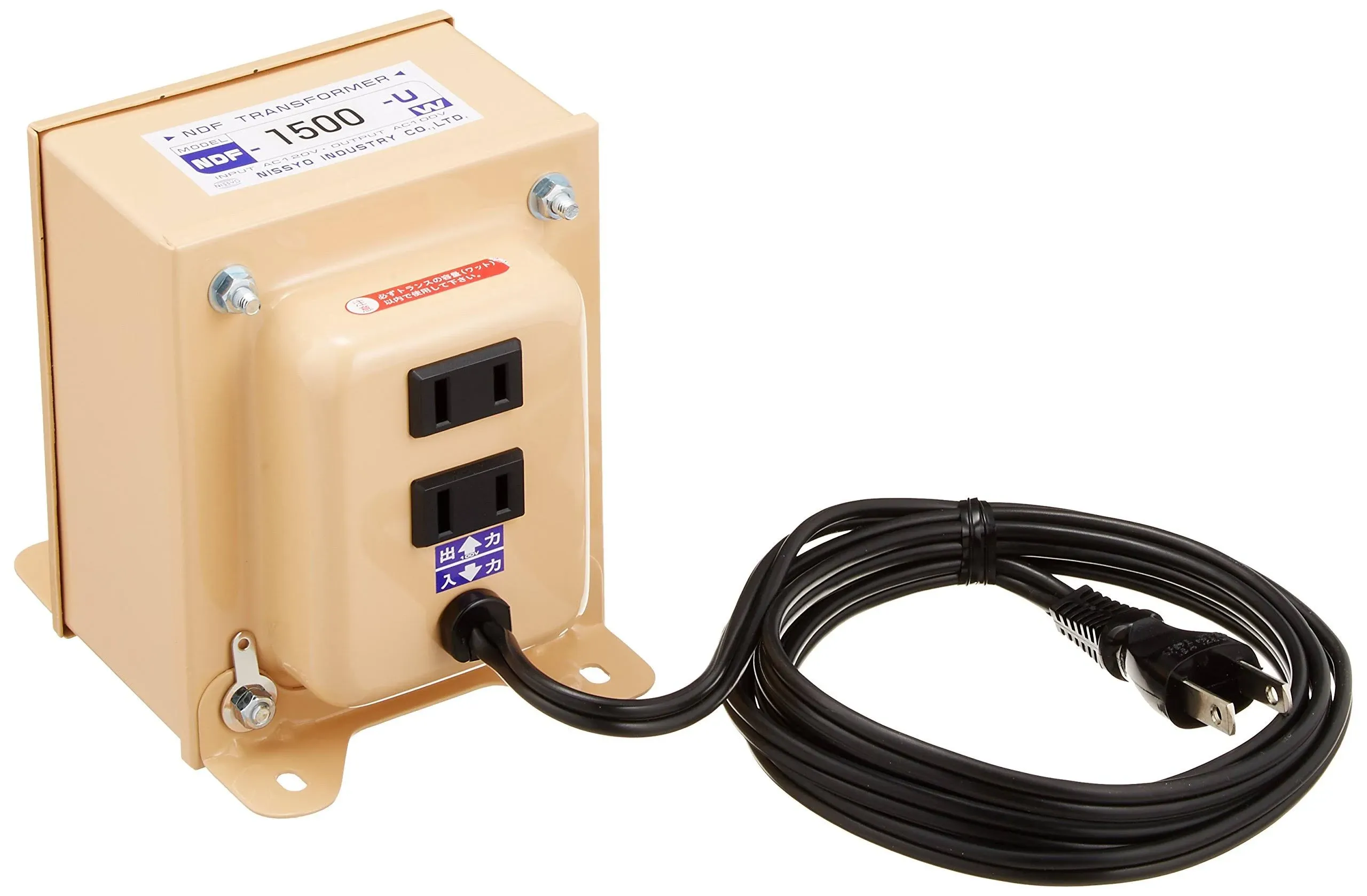 Nissyo Industries NDF-1500U Transformer Overseas Use Type AC 110 V New Tracking