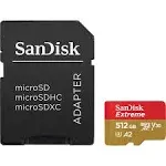 SanDisk 512gb Extreme microSDXC UHS-I Memory Card