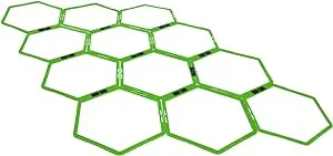 Yes4All Hex Agility Rings/Speed Rings with Carrying Bag – Hexagon Rings, Agility Hurdles for Agility Footwork Training