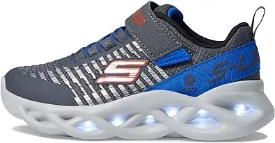 Skechers Boys Charcoal Blue Twisty Brights Novlo Sneakers | Meijer