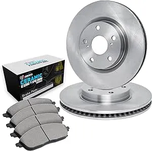 R1 Concepts® WGVH1-42024 - eLINE Series Drilled and Slotted Front Brake Kit with Performance Off-Road/Tow Brake Pads